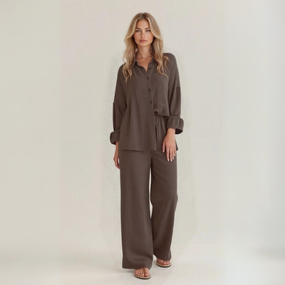 Livia | Summer Set in Pure Natural Linen