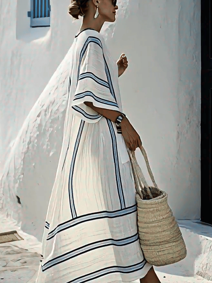 Lina | Falling Stripe Dress
