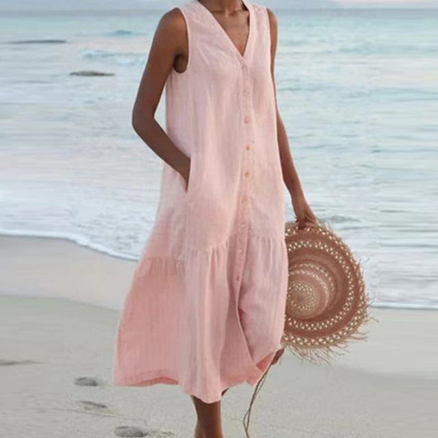 Stylish Tummy Covering Summer Dress
