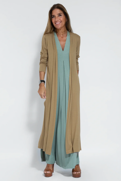 Two-Piece Summer Set with Dress and Cardigan