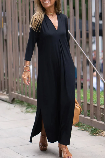 Lightweight V-Neck Maxi Dress