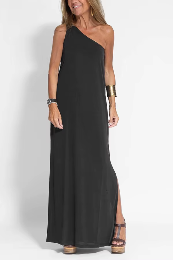 One-Shoulder Maxi Summer Dress