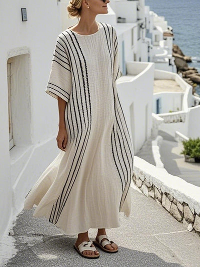 Zaya | Contrasting Stripe Dress