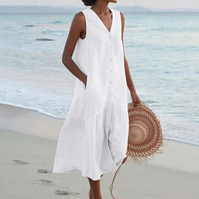 Stylish Tummy Covering Summer Dress