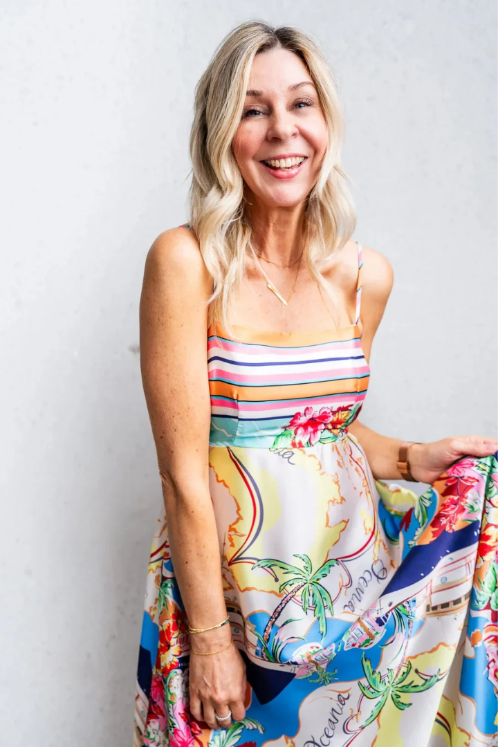 Printed A-Line Summer Dress