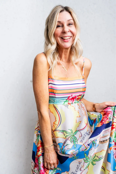 Printed A-Line Summer Dress