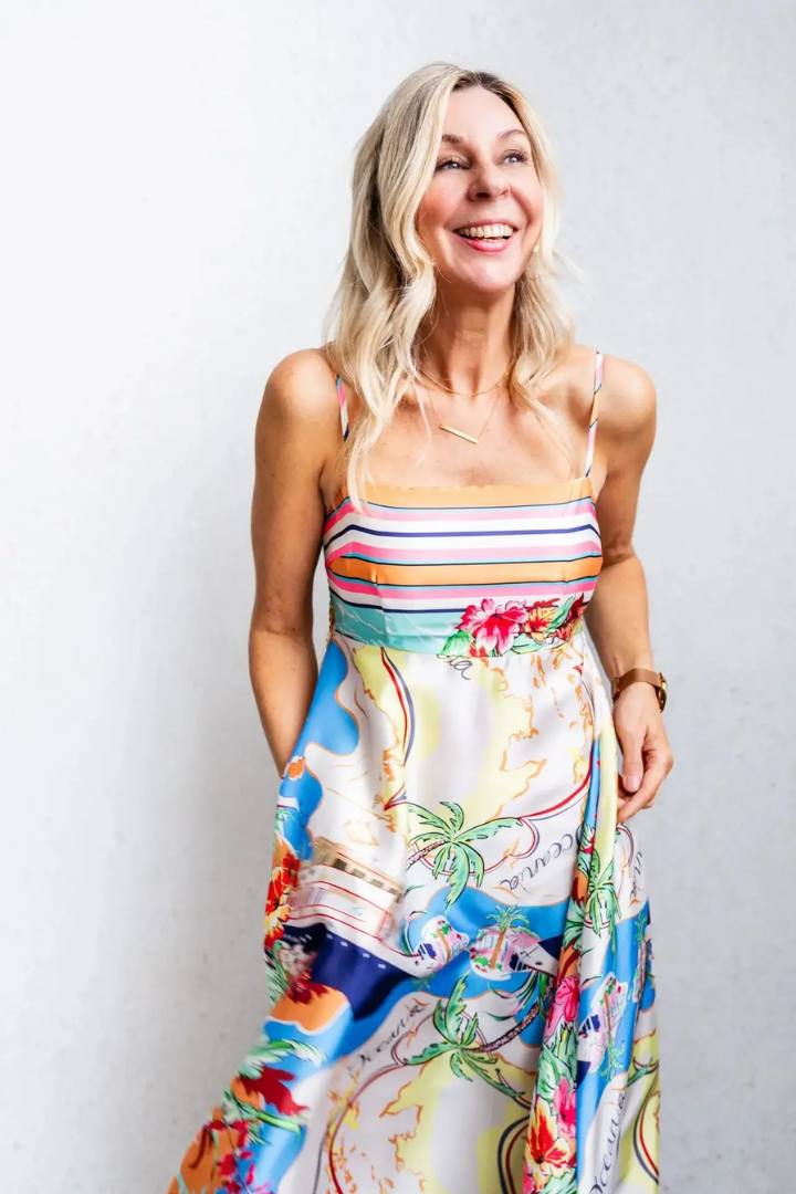 Printed A-Line Summer Dress