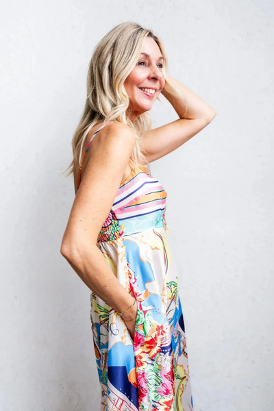 Printed A-Line Summer Dress