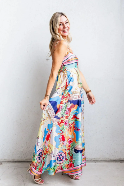 Printed A-Line Summer Dress