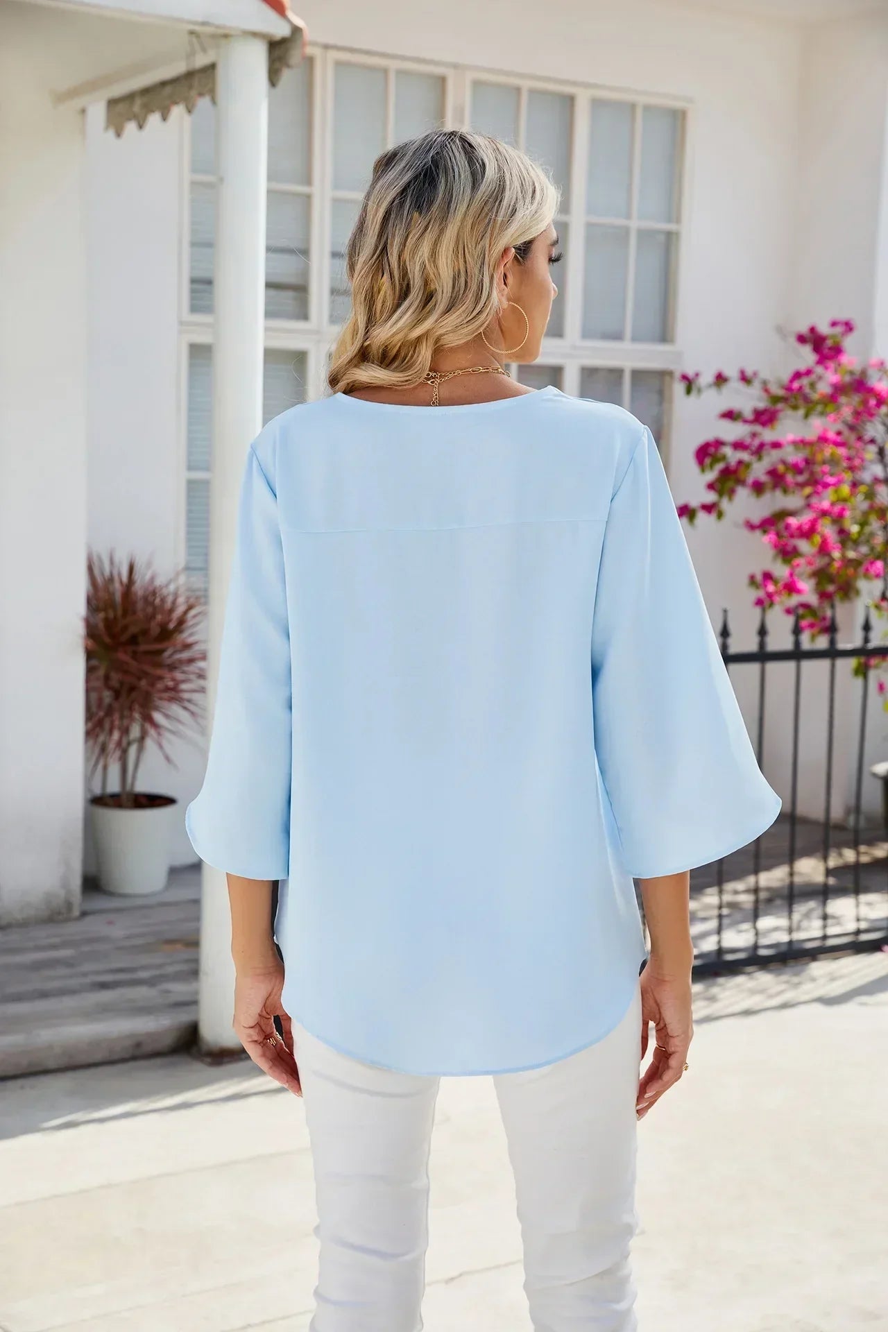 V-neck Blouse