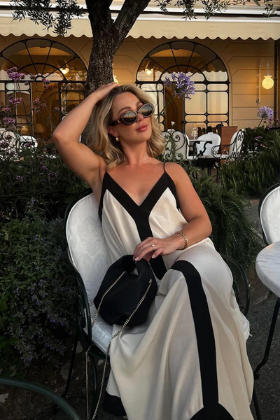 Sleeveless V-Neck Maxi Dress