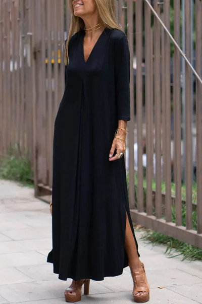Lightweight V-Neck Maxi Dress