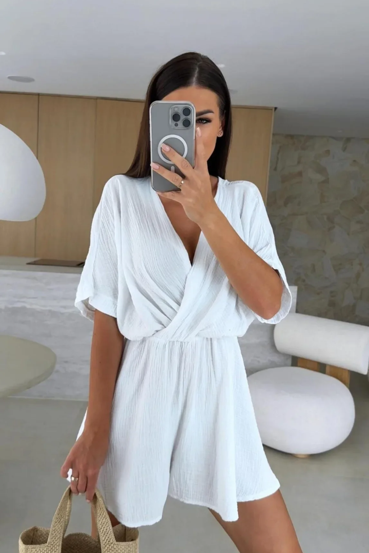 Elegant Wide-Leg Summer Jumpsuit