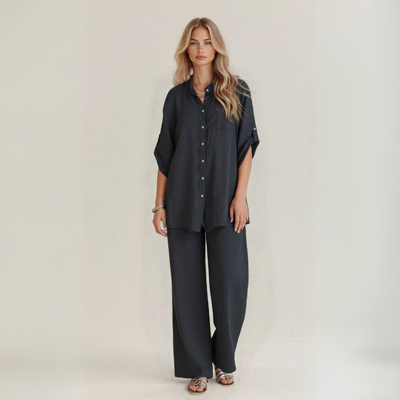 Alba | Casual Two-Piece Linen Set