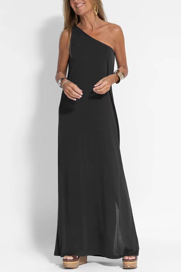 One-Shoulder Maxi Summer Dress
