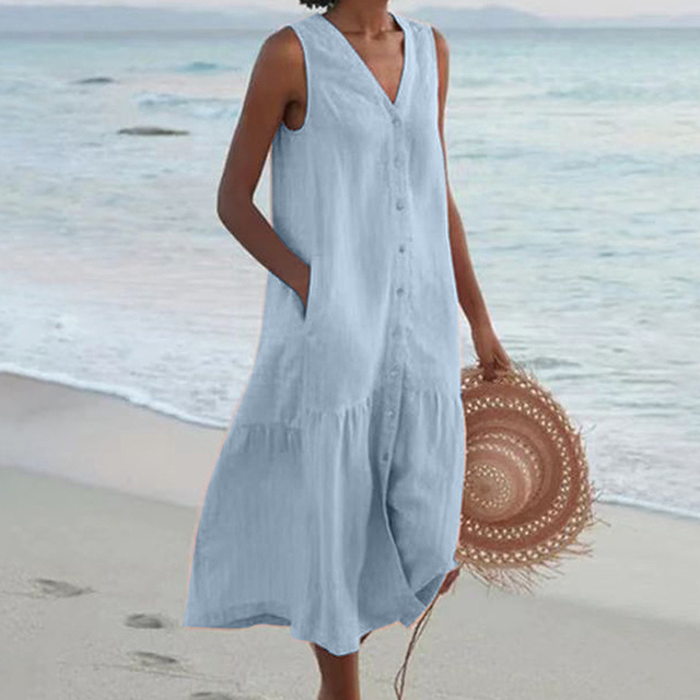 Stylish Tummy Covering Summer Dress