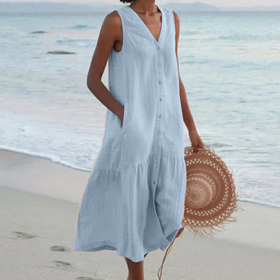 Stylish Tummy Covering Summer Dress