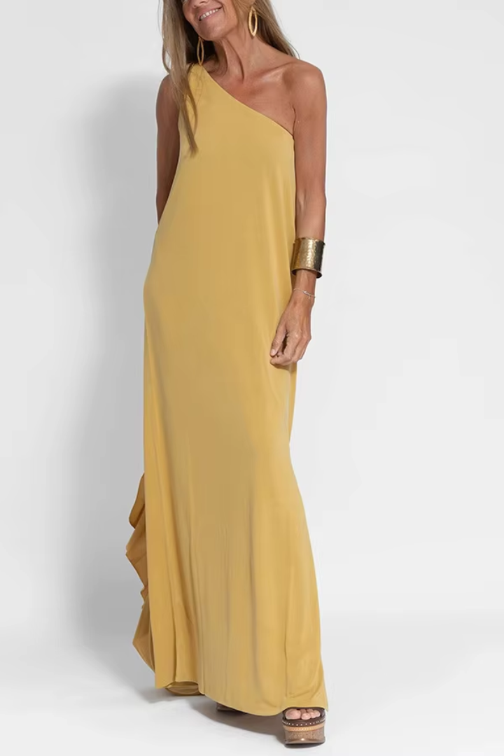One-Shoulder Maxi Summer Dress