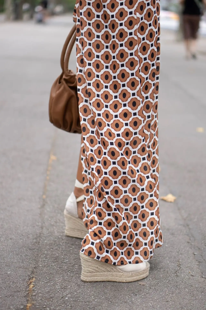 Geometric V-Neck Summer Dress