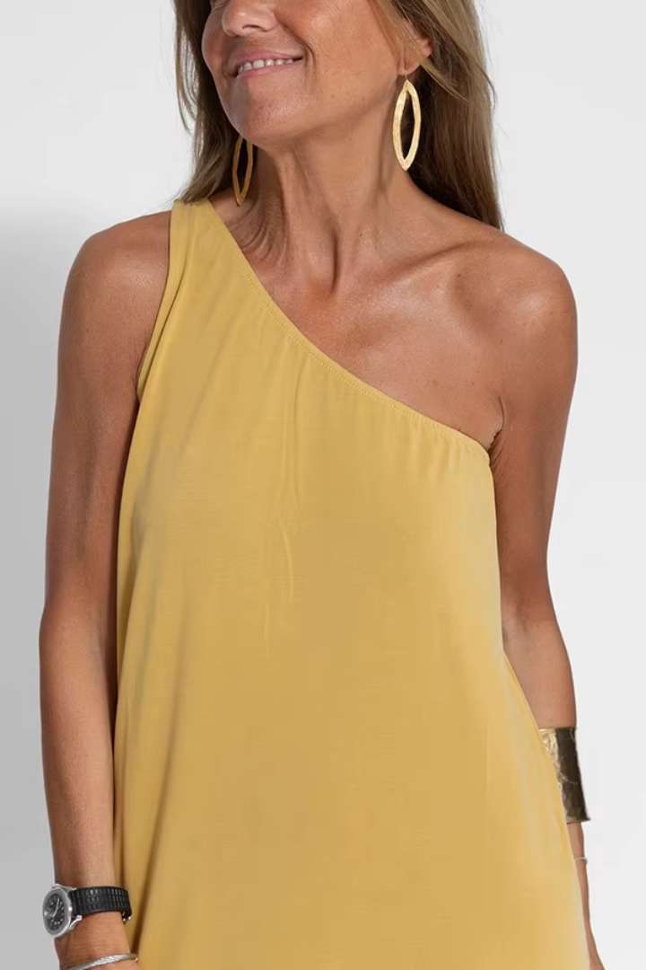 One-Shoulder Maxi Summer Dress