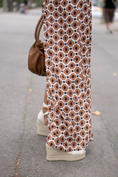 Geometric V-Neck Summer Dress
