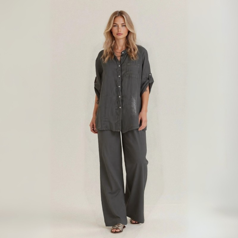 Alba | Casual Two-Piece Linen Set