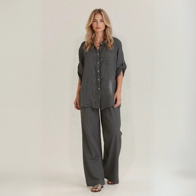 Alba | Casual Two-Piece Linen Set