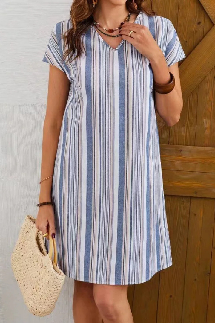 Gradient Stripe Maxi Dress