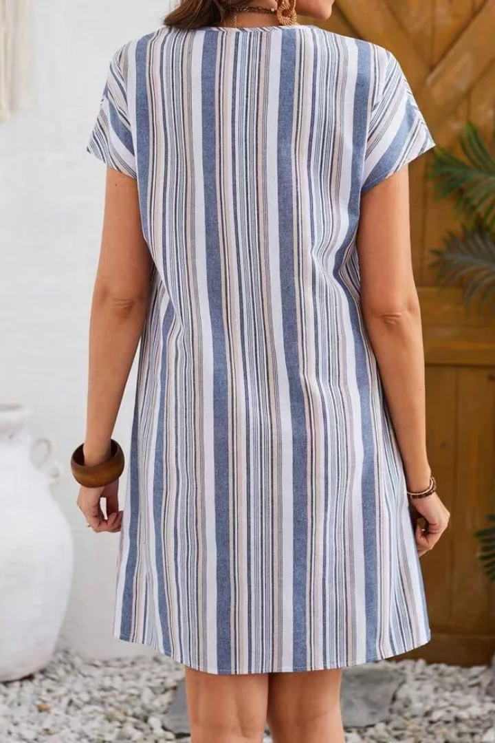 Gradient Stripe Maxi Dress