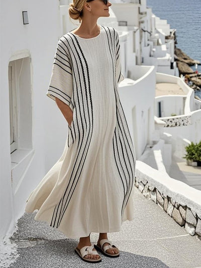 Zaya | Contrasting Stripe Dress