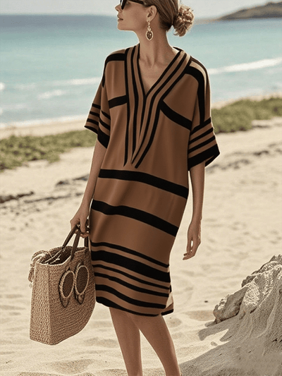 Raya | Contrasting Stripe Dress