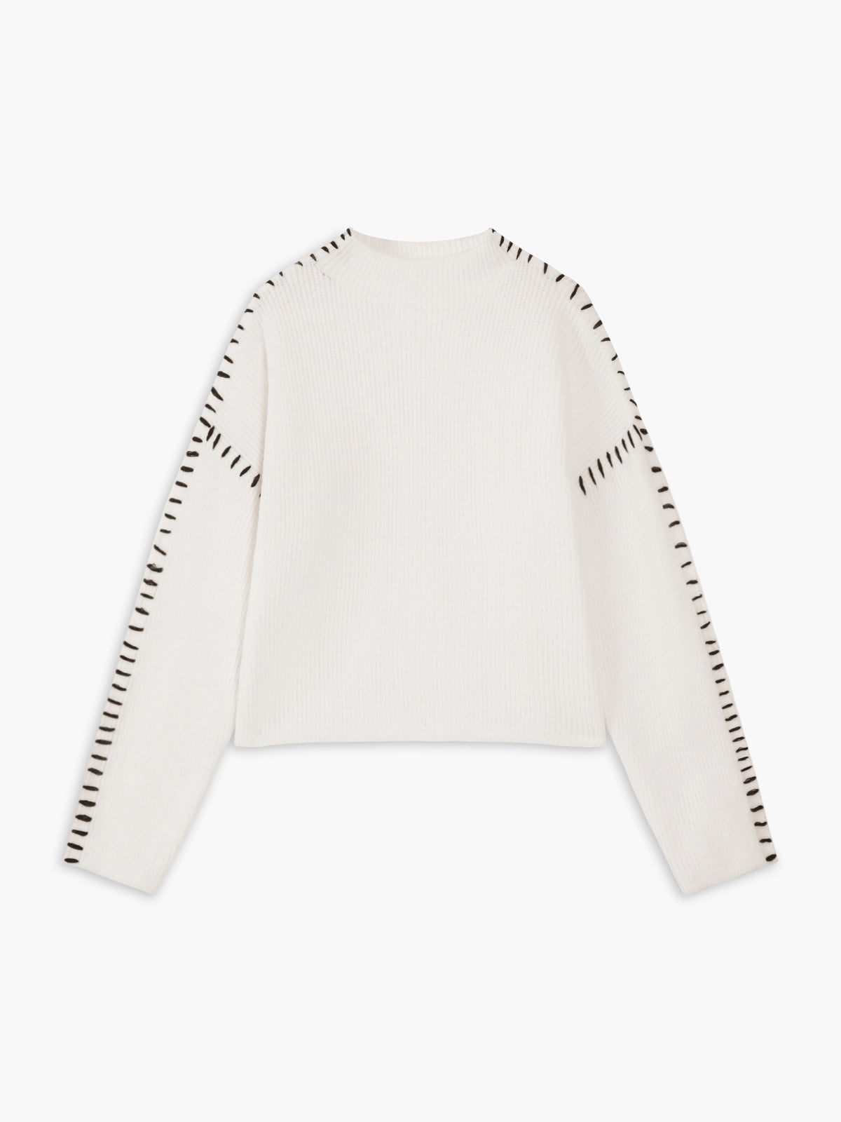 Shift The Focus Oversized Mock Neck Trui