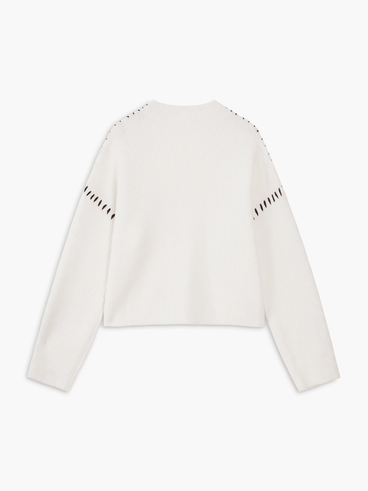 Shift The Focus Oversized Mock Neck Trui