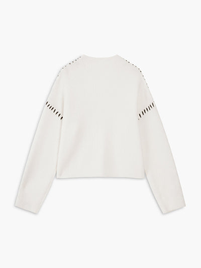 Shift The Focus Oversized Mock Neck Trui