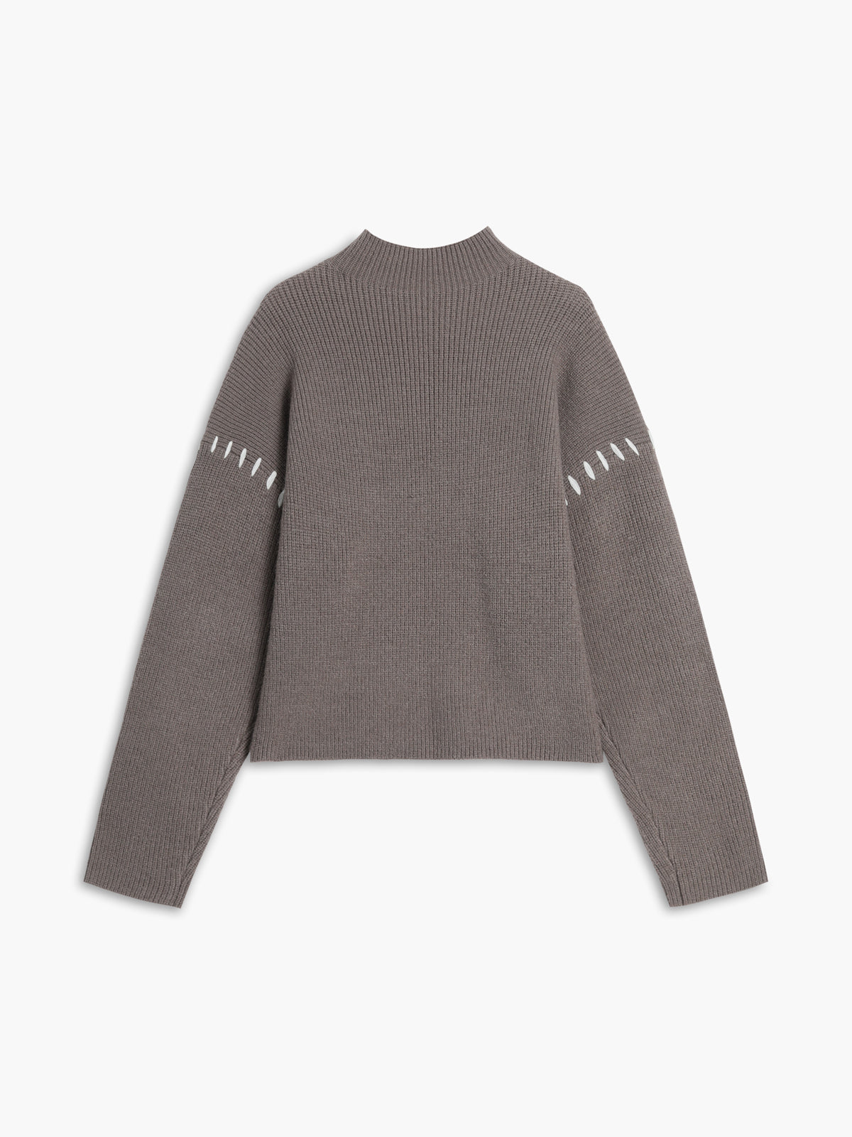 Shift The Focus Oversized Mock Neck Trui