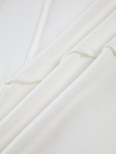 Basic Piping Top met Lange Mouwen 