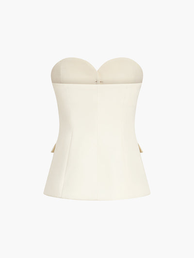 Set top with a waistband and wide pants