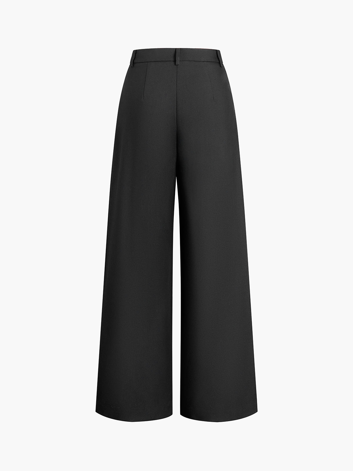 Wide Leg Pants Without Belt
