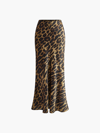Gonna Maxi Slim with Leopard Print