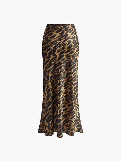 Gonna Maxi Slim with Leopard Print