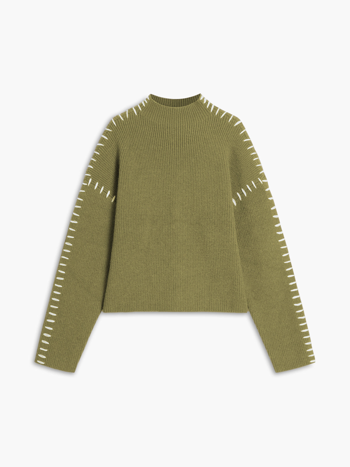 Shift The Focus Oversized Mock Neck Trui