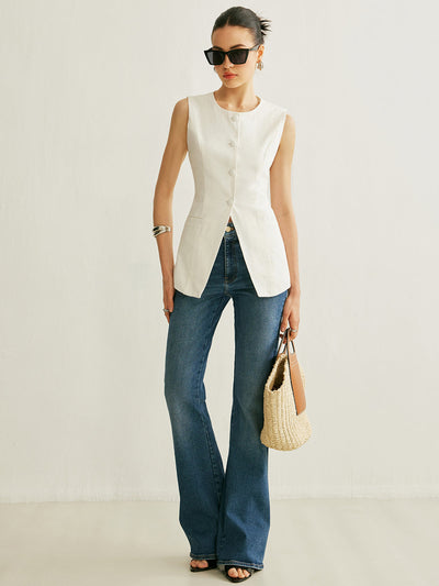 Detail of Sleeveless Tank Top Button
