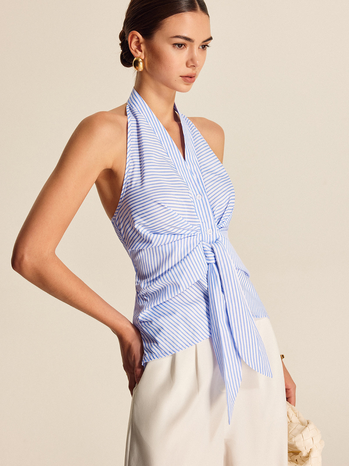 Striped Halter Top