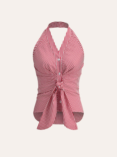 Striped Halter Top