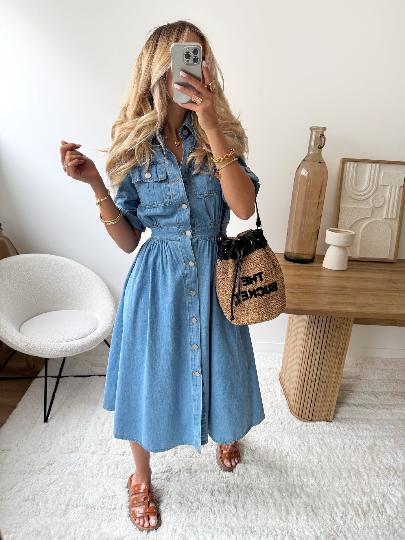 Denim Dress Long