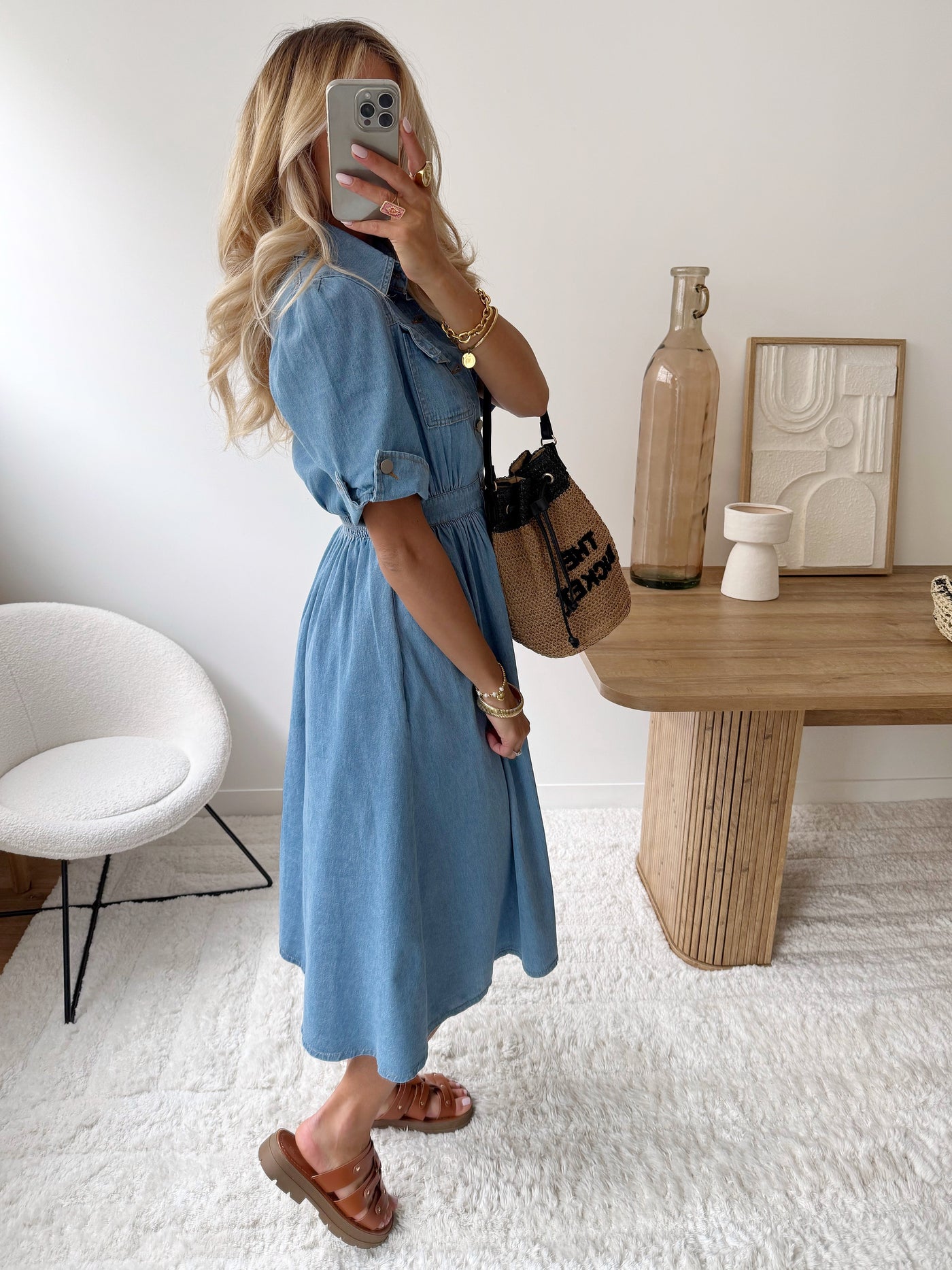 Denim Dress Long