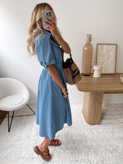 Denim Dress Long