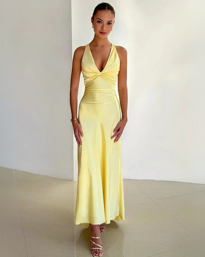 Ismay | Glossy Satin Gown