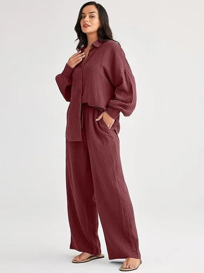 Livia | Summer Set in Pure Natural Linen
