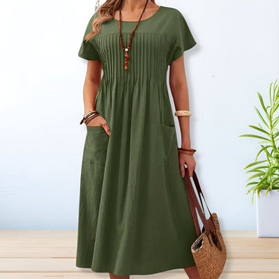 Elegant Dress with Pockets